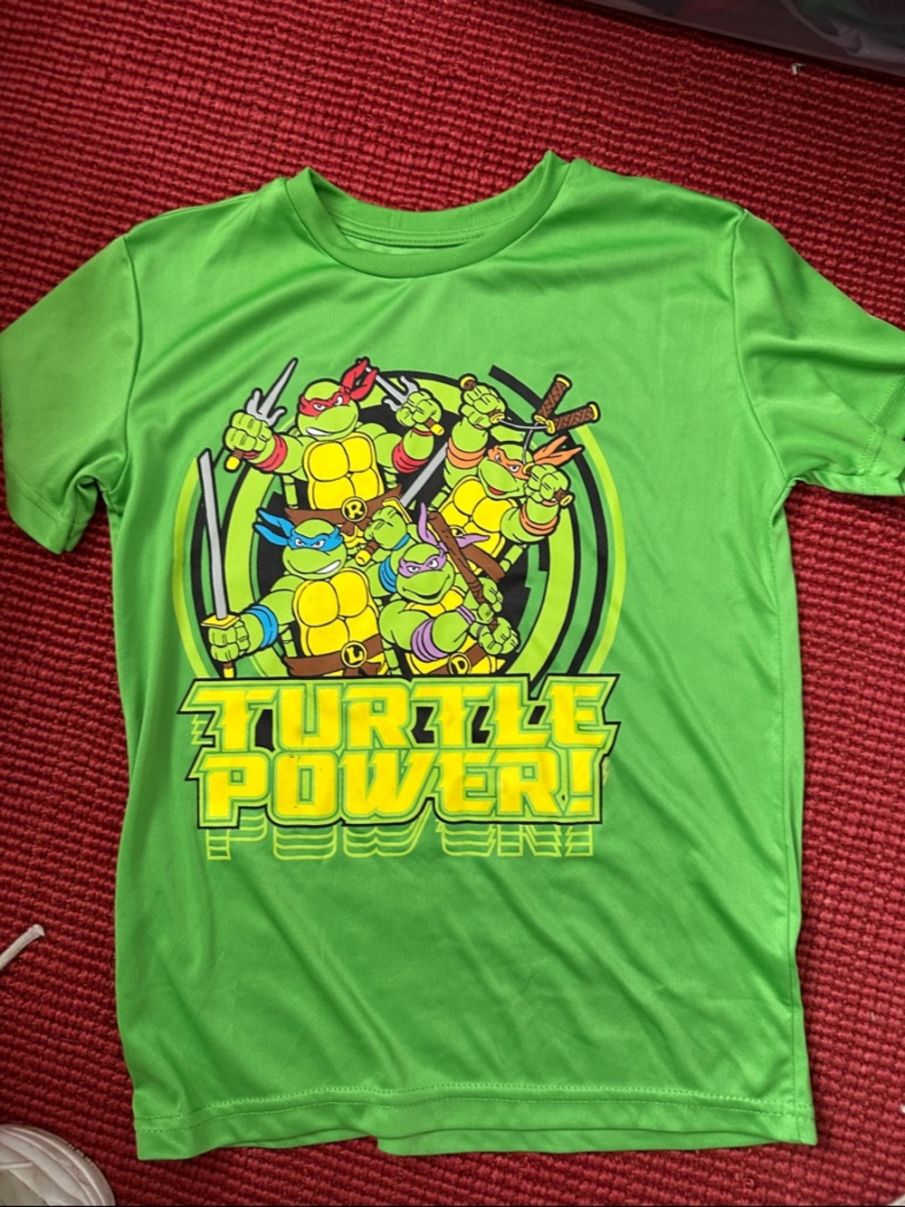 Nickelodeon Bright Green Teenage Mutant Ninja Turtles 'Turtle Power' Tee